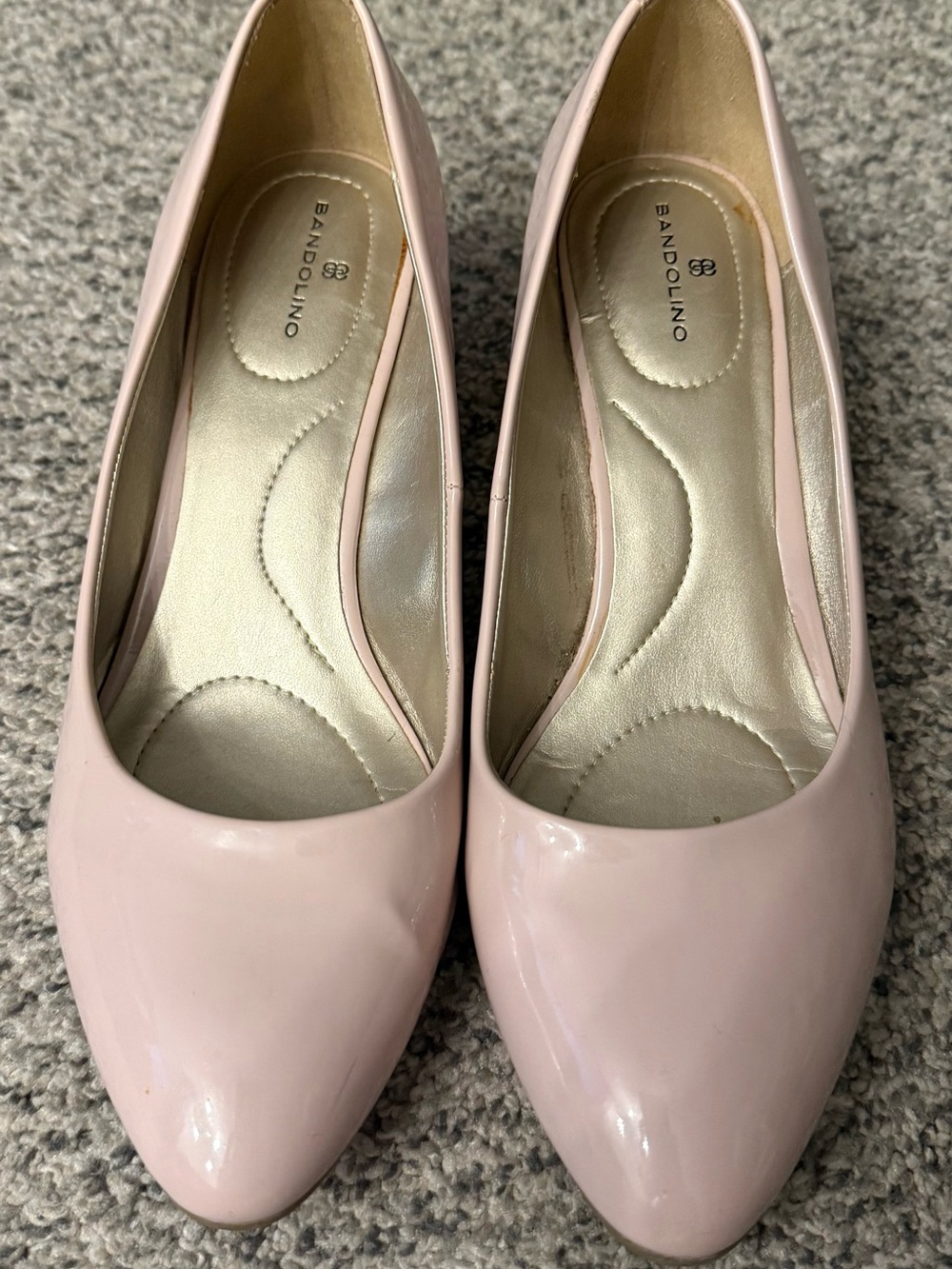 Bandolino Pink Patent Pointed-Toe Pumps